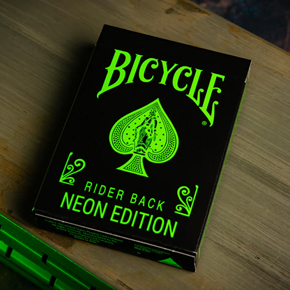 Bicycle Neon Rider Back Green-Glo Deck Playing Cards-Card-Addiction-Deinparadies.ch