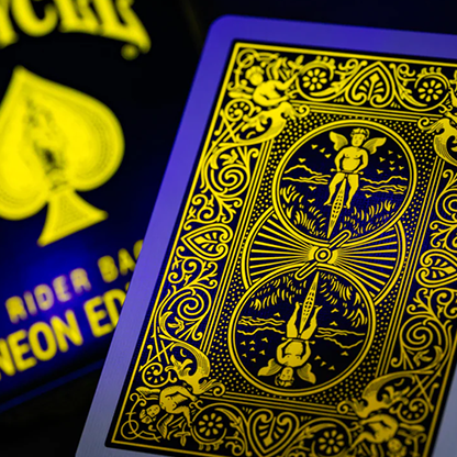 Bicycle Neon Rider Back Yellow-Starburst Deck Playing Cards-Card-Addiction-Deinparadies.ch
