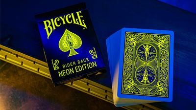 Bicycle Neon Rider Back Yellow-Starburst Deck Playing Cards-Card-Addiction-Deinparadies.ch