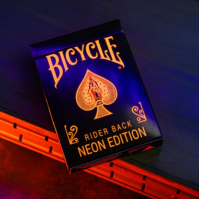 Bicycle Neon Solar-Orange Rider Back Playing Cards-Card-Addiction-Deinparadies.ch