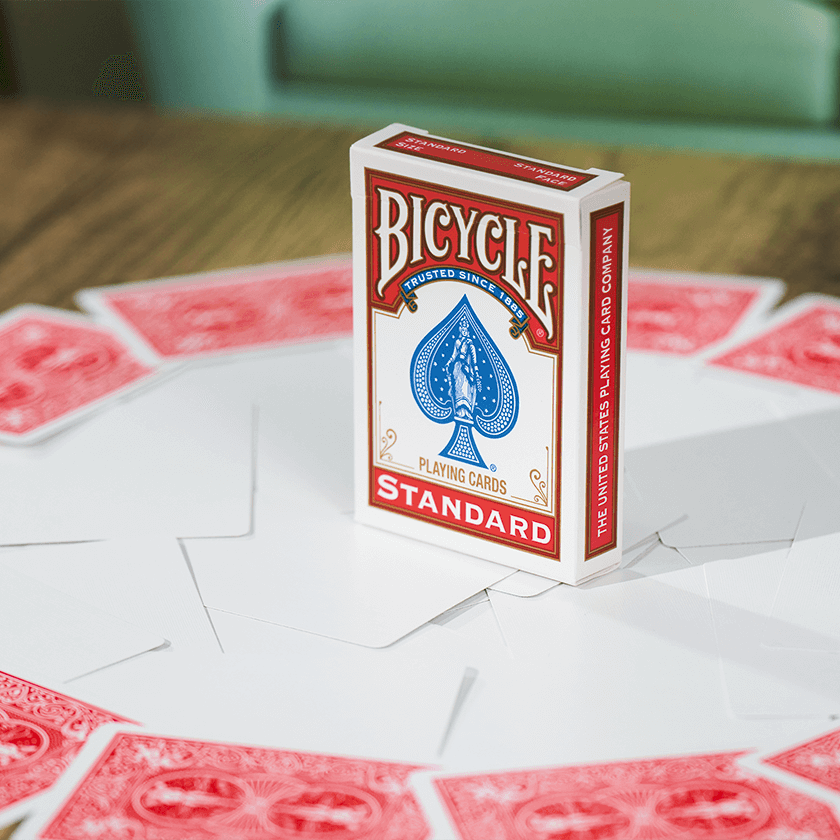 Bicycle Gaff Deck (bianco-rosso)