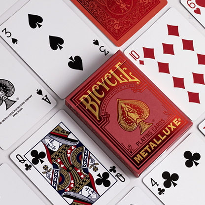 Bicycle Rider Back MetalLuxe | rot-Bicycle-Deinparadies.ch