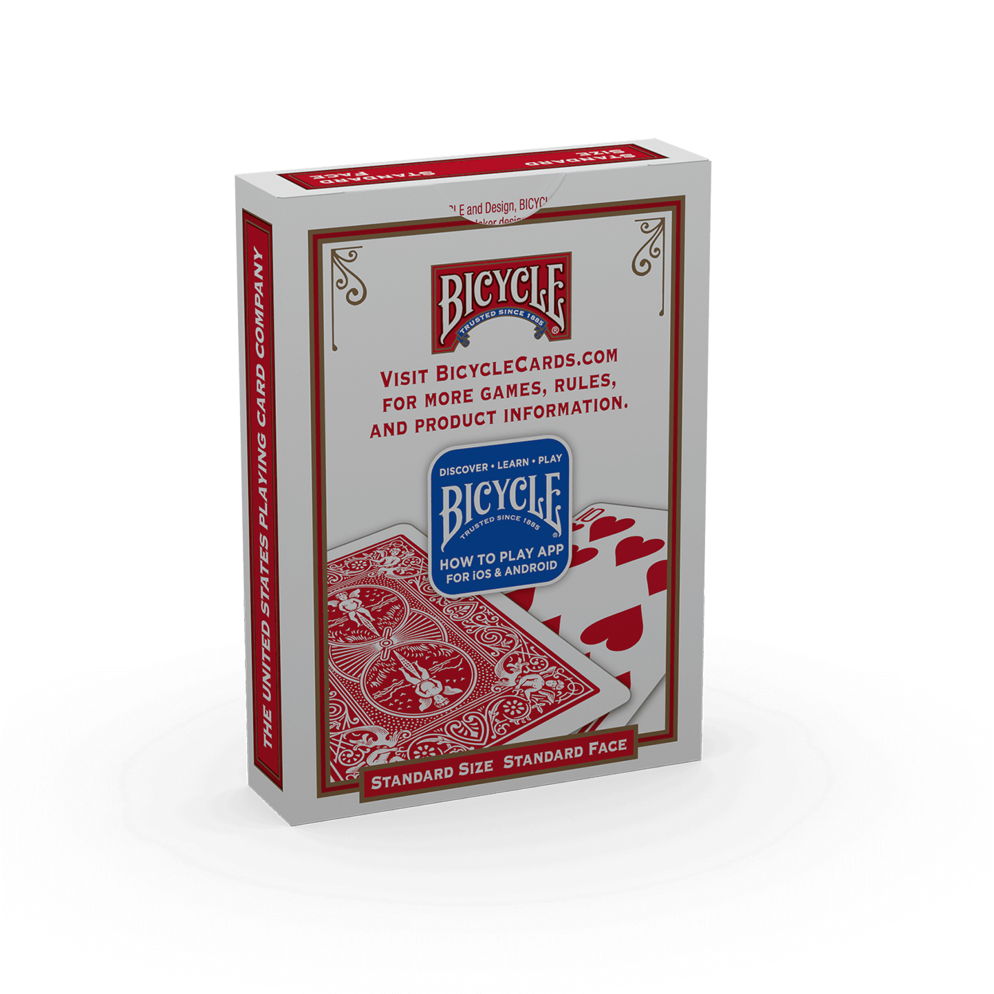 Bicycle Gaff Deck (bianco-rosso)