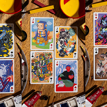 Bicycle Sari Sari (Code Red Edition) Playing Cards-RUNIT-Deinparadies.ch