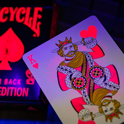 Bicycle Star-Fire Pink Neon Playing Cards