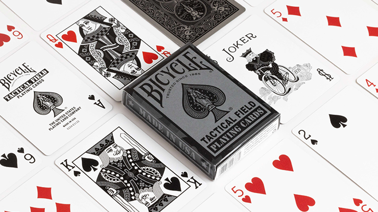 Bicycle Cartes à jouer sur le terrain tactique (noir) | Société américaine de cartes à jouer