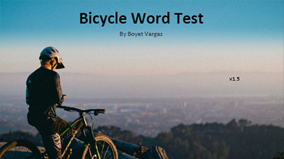Bicycle Word Test by Boyet Vargas - ebook Boyet Vargas bei Deinparadies.ch
