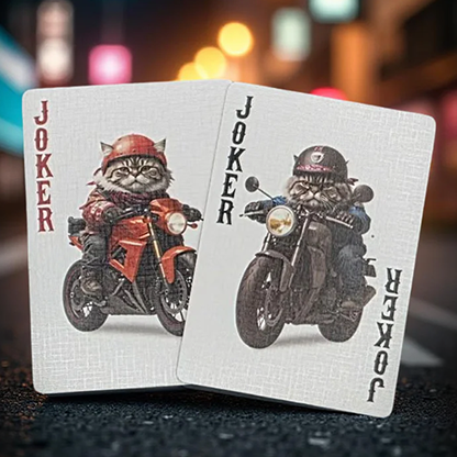 Biker Cats Playing Cards | Collectable Playing Cards-Mike Guistolise-Deinparadies.ch