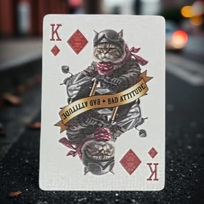 Biker Cats Playing Cards | Collectable Playing Cards-Mike Guistolise-Deinparadies.ch
