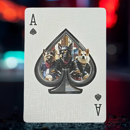 Biker Dogs Playing Cards | Collectable Playing Cards-Mike Guistolise-Deinparadies.ch