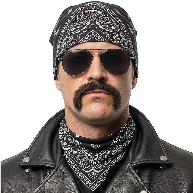 Biker Echthaar Schnauz | grau-Metamorph-Deinparadies.ch