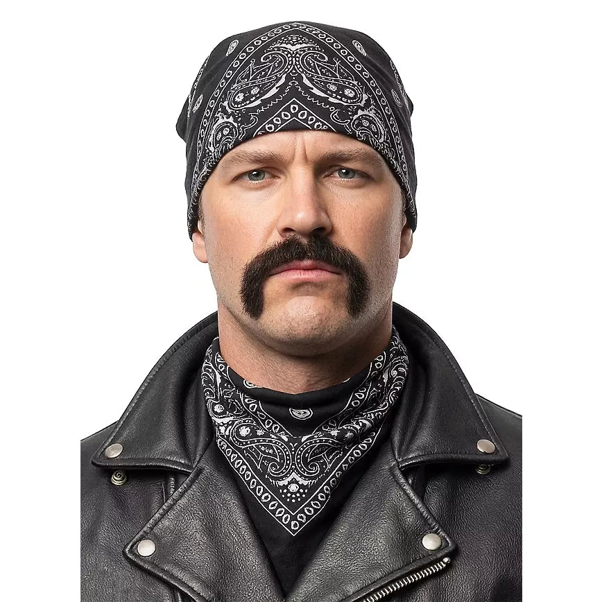 Biker Echthaar Schnauz | grau-Metamorph-Deinparadies.ch