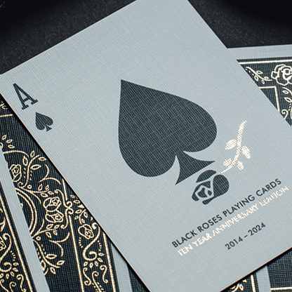 Black Roses 10 Year Anniversary Playing Cards