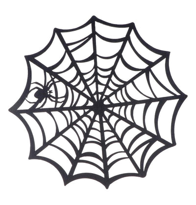 Black Spider Web Tischset