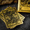 Cofanetto in oro nero tartaruga nera | Carte da gioco dell'Arca