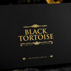 Juego de caja de oro negro tortuga negra | Arca jugando a las cartas