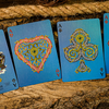 Set di scatole di legno deluxe tartaruga nera | Carte da gioco dell'Arca