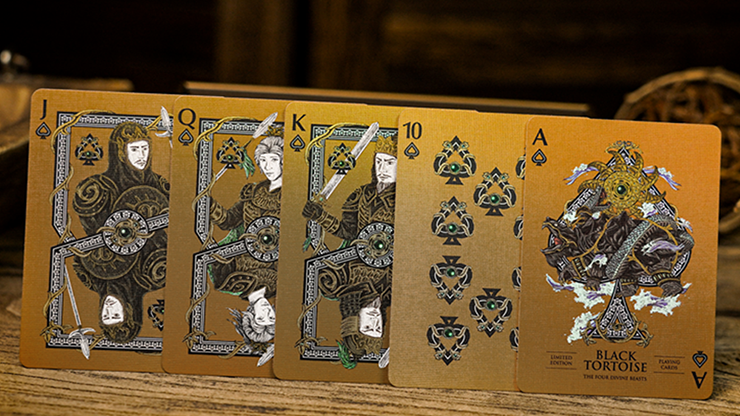 Marco de lujo de tortuga negra | Arca jugando a las cartas