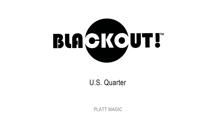 Blackout (US Quarter, With DVD) by Brian Platt Platt Magic, LLC bei Deinparadies.ch