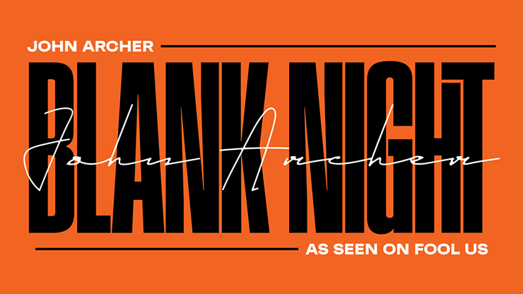 Blank Night 2025 Edition (Blue) | John Archer-Vanishing Inc.-Deinparadies.ch