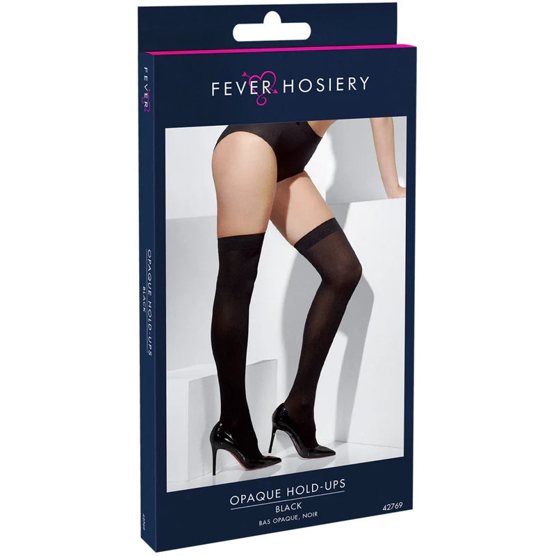 Blickdichte Hold-Up Strümpfe | schwarz-Smiffys-Deinparadies.ch