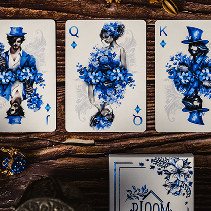 Bloom Sapphire Playing Cards | EmilySleights52-Deinparadies.ch-Deinparadies.ch