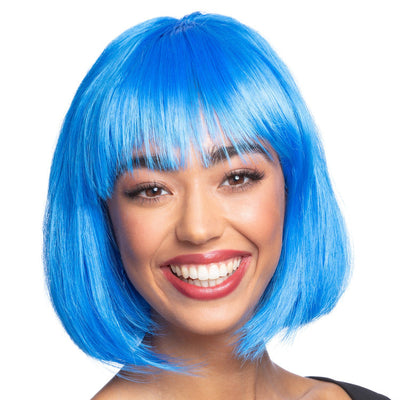 Bob Perücke Damen blau-Smiffys-Deinparadies.ch