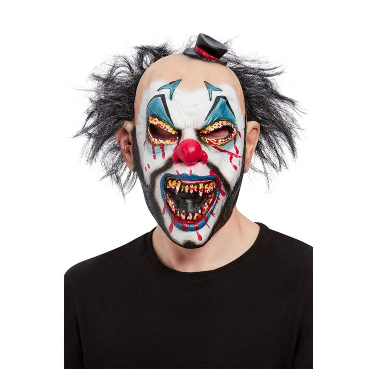 Maschera spalmata da clown malvagio a Smiffys Deinparadies.ch