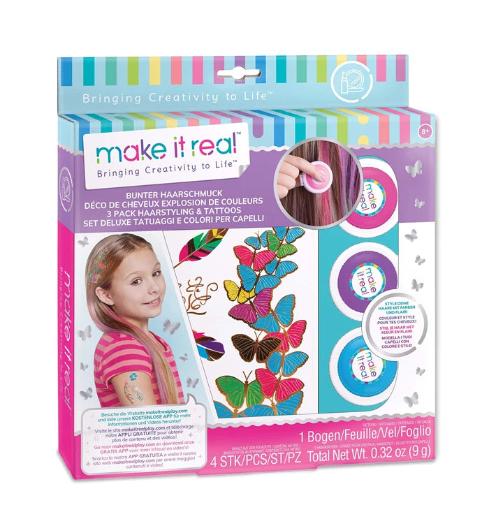 Bunter Haarschmuck | Haarkreide-Make it Real-Deinparadies.ch