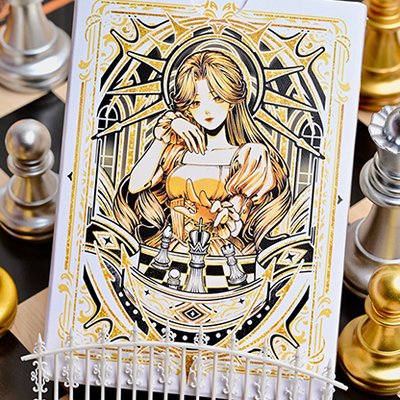 CHESS White Playing Cards | Hidden Light-Secret Factory-Deinparadies.ch