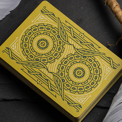 Celestial Valor Playing Cards | Giovanni Meroni(greenish yellow)-Giovanni Meroni-Deinparadies.ch