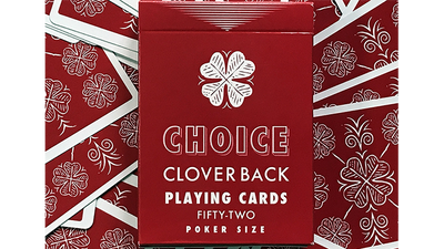 Choice Cloverback (Rojo) Naipes Penguin Magic en Deinparadies.ch