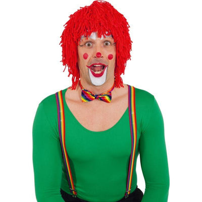 Parrucca da clown in lana rossa Orlob a Deinparadies.ch