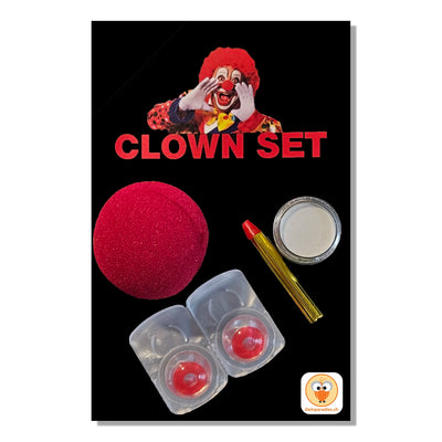 Clownset mit Kontaktlinsen und Nase-Catcher-Deinparadies.ch