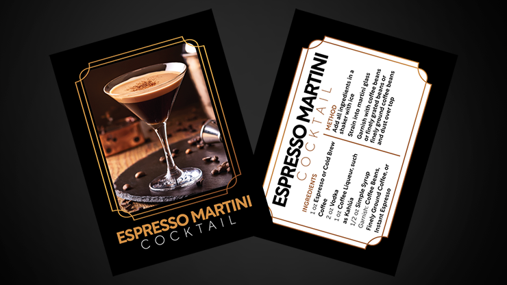 Cocktail Cards (Espresso Martini) | Svenpad-SvenPads-Deinparadies.ch