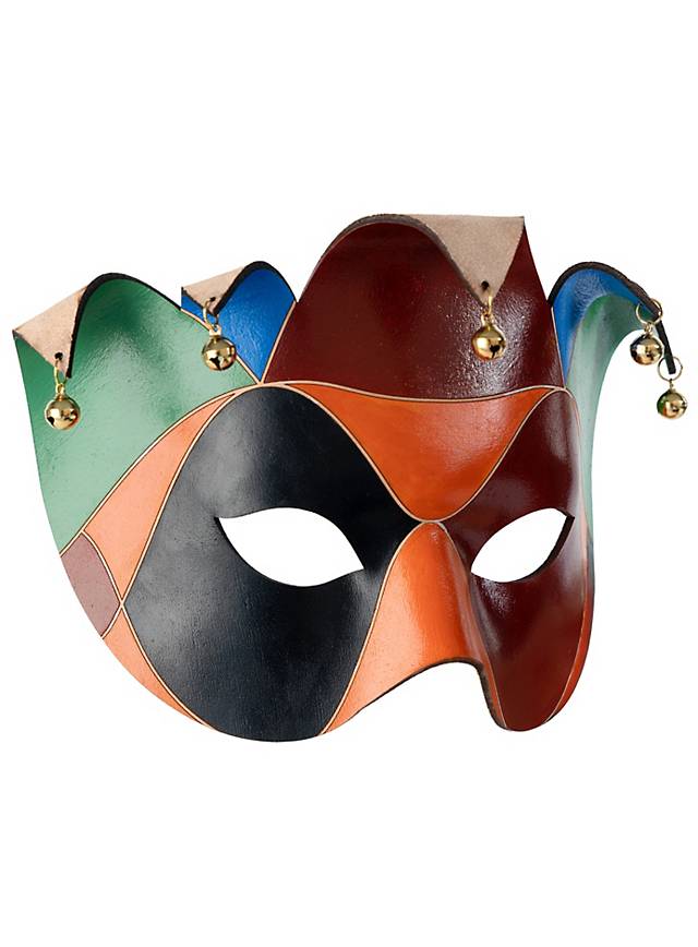 Colombina Joker Venezianische Ledermaske-Metamorph-Deinparadies.ch
