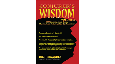 Conjuror's Wisdom Vol 2 par Joe Hernandez Jose Hernandez sur Deinparadies.ch