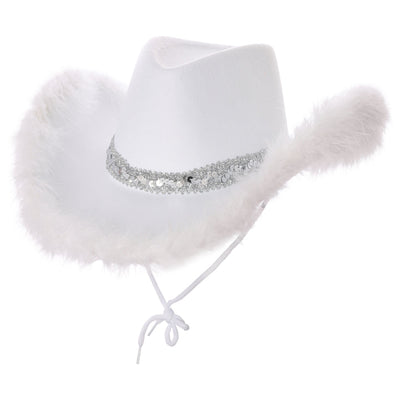 Sombrero de vaquero estilo Crazy Texas | blanco