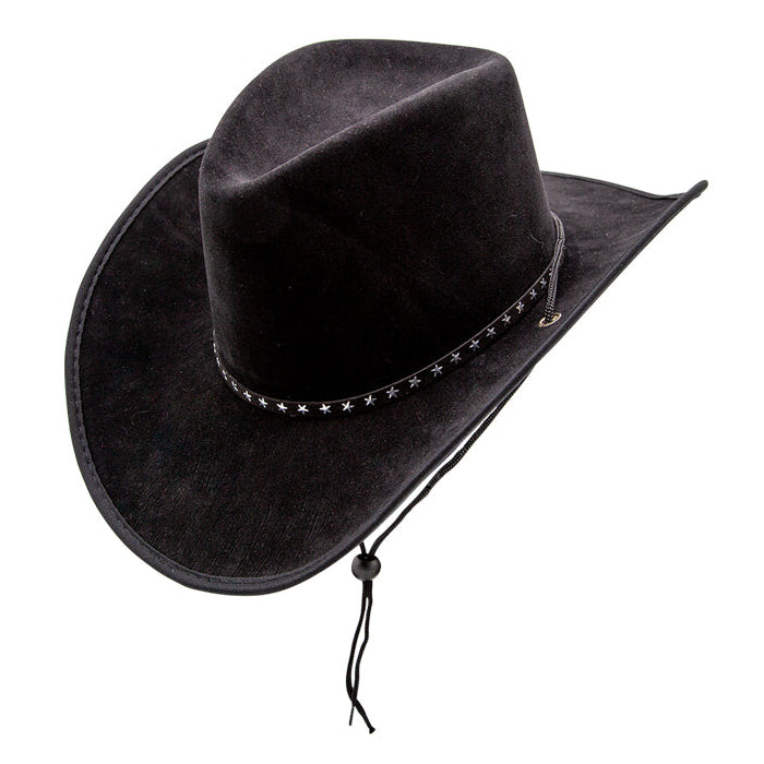 Cowboy Hut mit Sternen | schwarz-Wicked-Deinparadies.ch