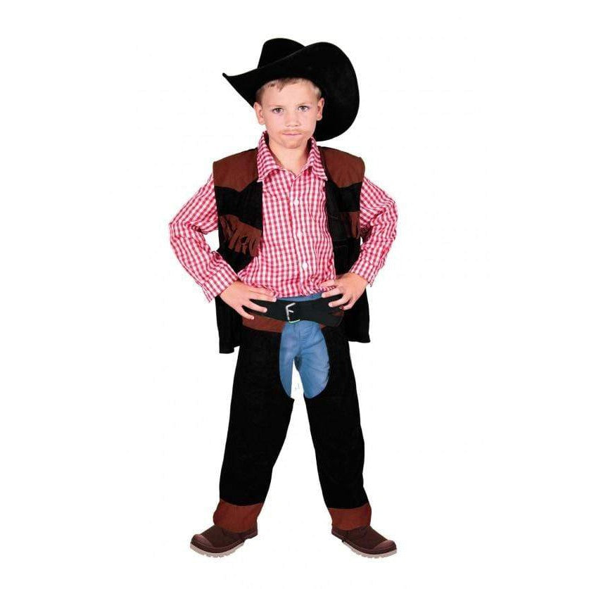 Cowboy Kostüm mit Gilet Chaks bei Deinparadies.ch