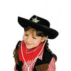 Chapeau de cowboy pour enfants - noir - article de festival Müller