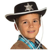 Cowboy hat children - black/white - festival item Müller