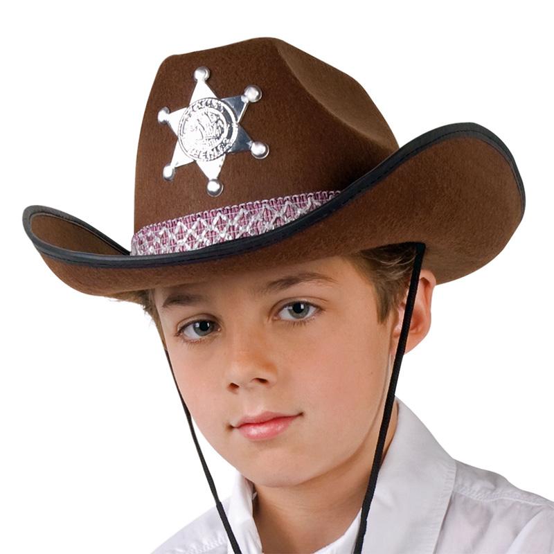 Cappello da cowboy marrone Bambini Festartikel Müller bei Deinparadies.ch