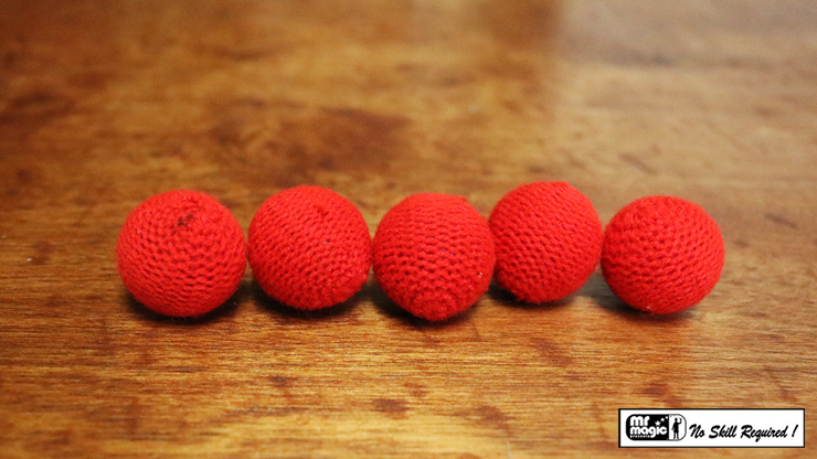 Crochet 5 Ball combo Set (1"/Red) | Mr. Magic