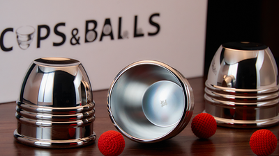 Cups and Balls Set (Stainless-Steel With Black Matt Inner) | Bluether Magic and Raphael