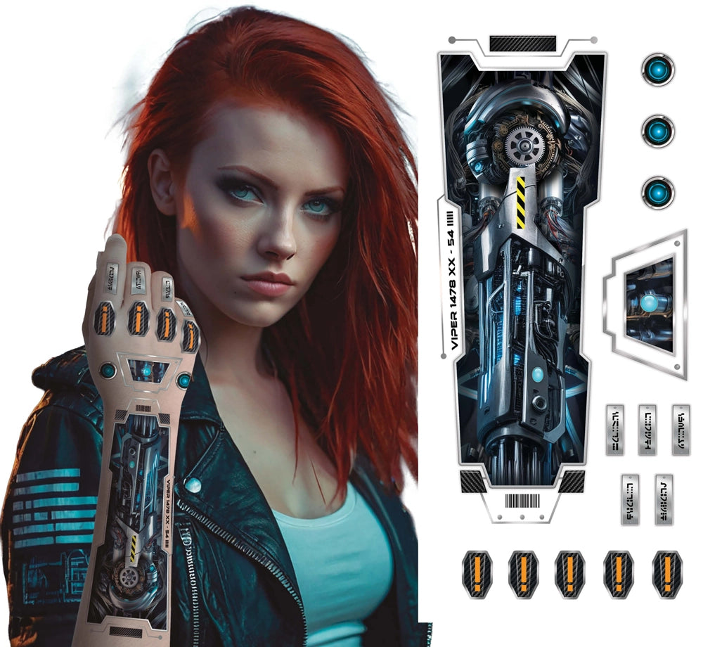 Cyberpunk Armtattoo Sticker-Guirca-Deinparadies.ch