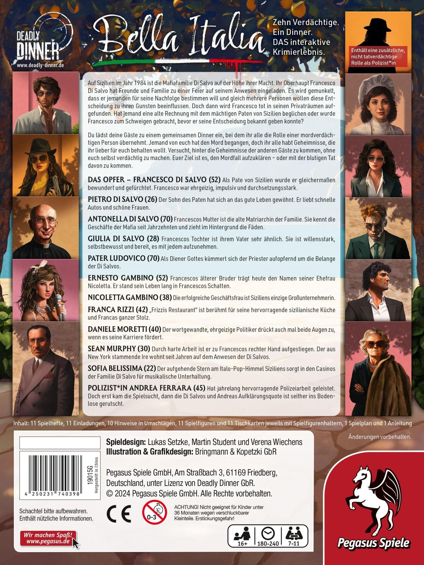 Deadly Dinner – Bella Italia-Pegasus-Deinparadies.ch