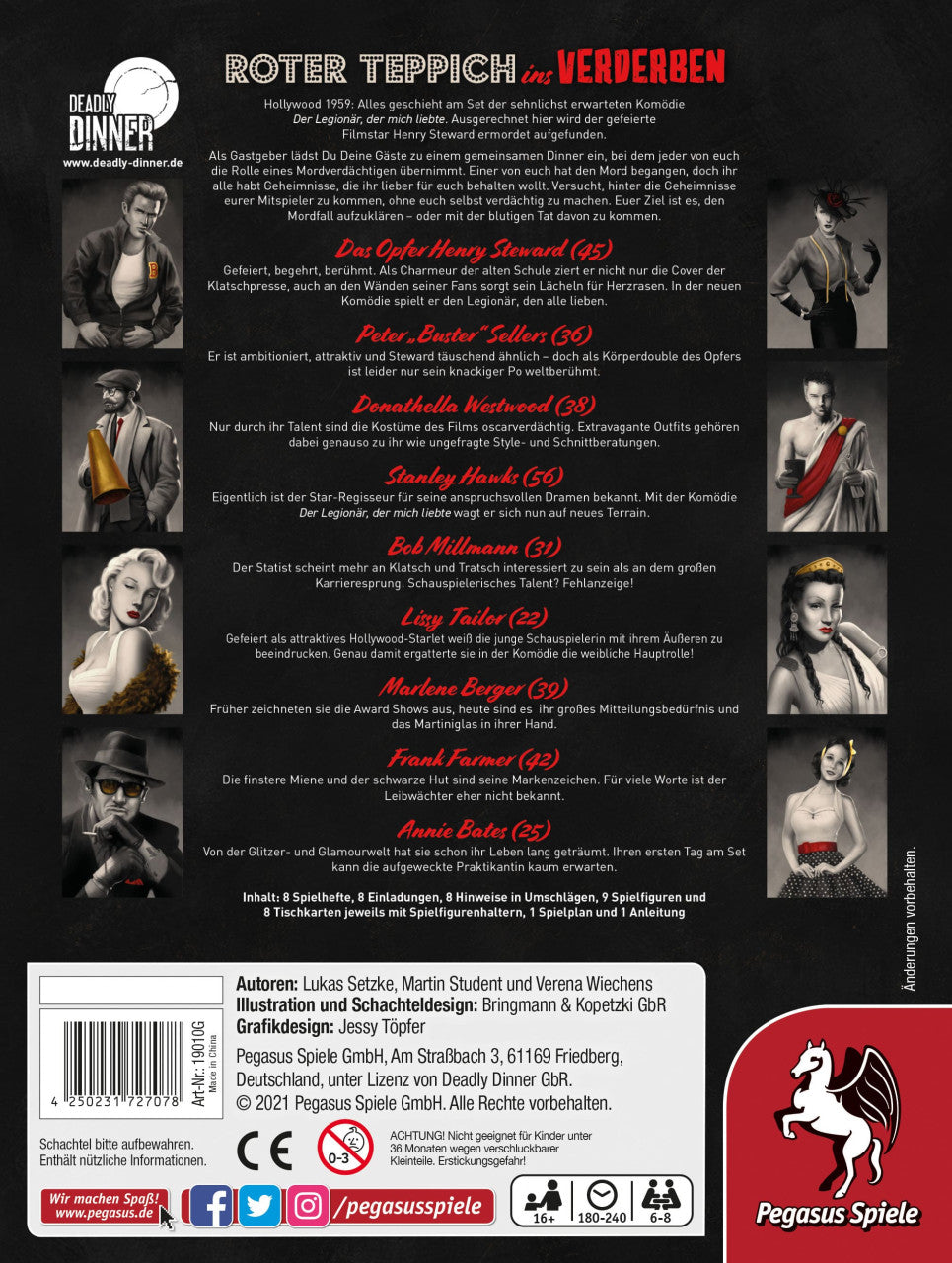 Deadly Dinner - Roter Teppich ins Verderben-Pegasus-Deinparadies.ch