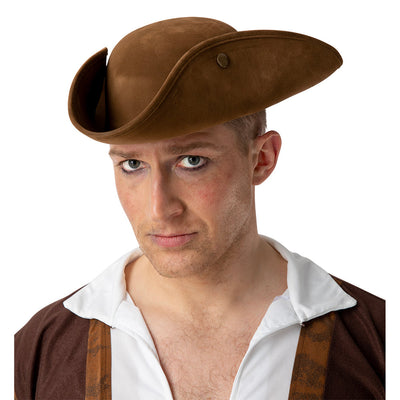Tridente per cappello da pirata deluxe | Finta pelle scamosciata