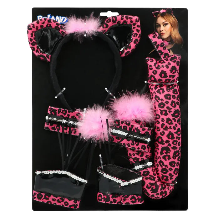 Deluxe Tierset Leopard | pink-Boland-Deinparadies.ch